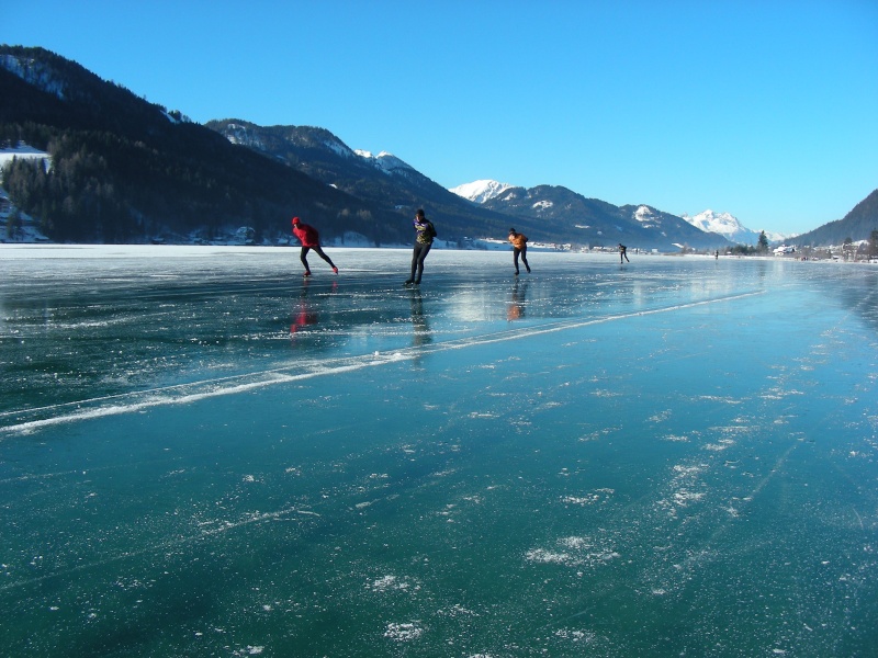 Eislaufen am Weissensee - Ein Erlebnis für die ganze Familie