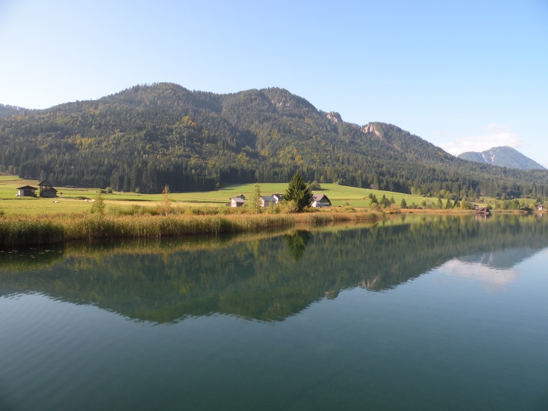 Lake Weissensee in summer (Bathing, swimming, diving)
